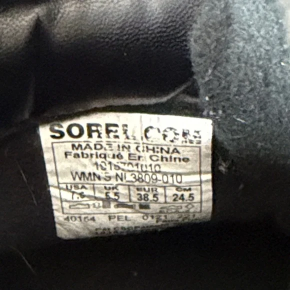 Sorel Black Boots Size 7.5 - Picture 9 of 16